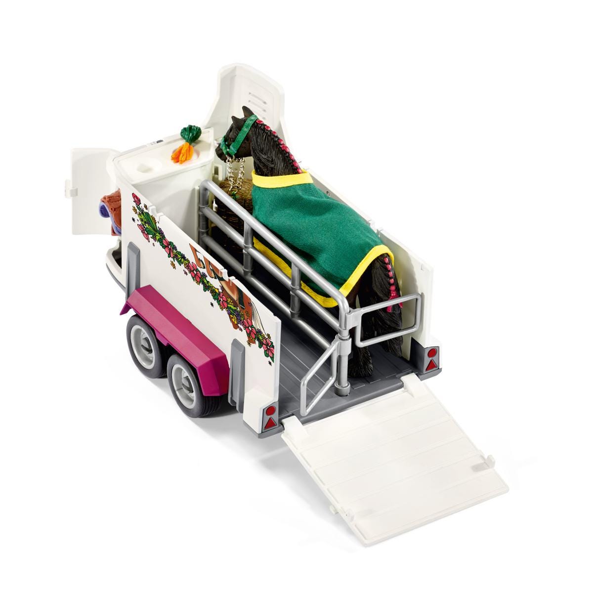 Camioneta con remolque para caballos