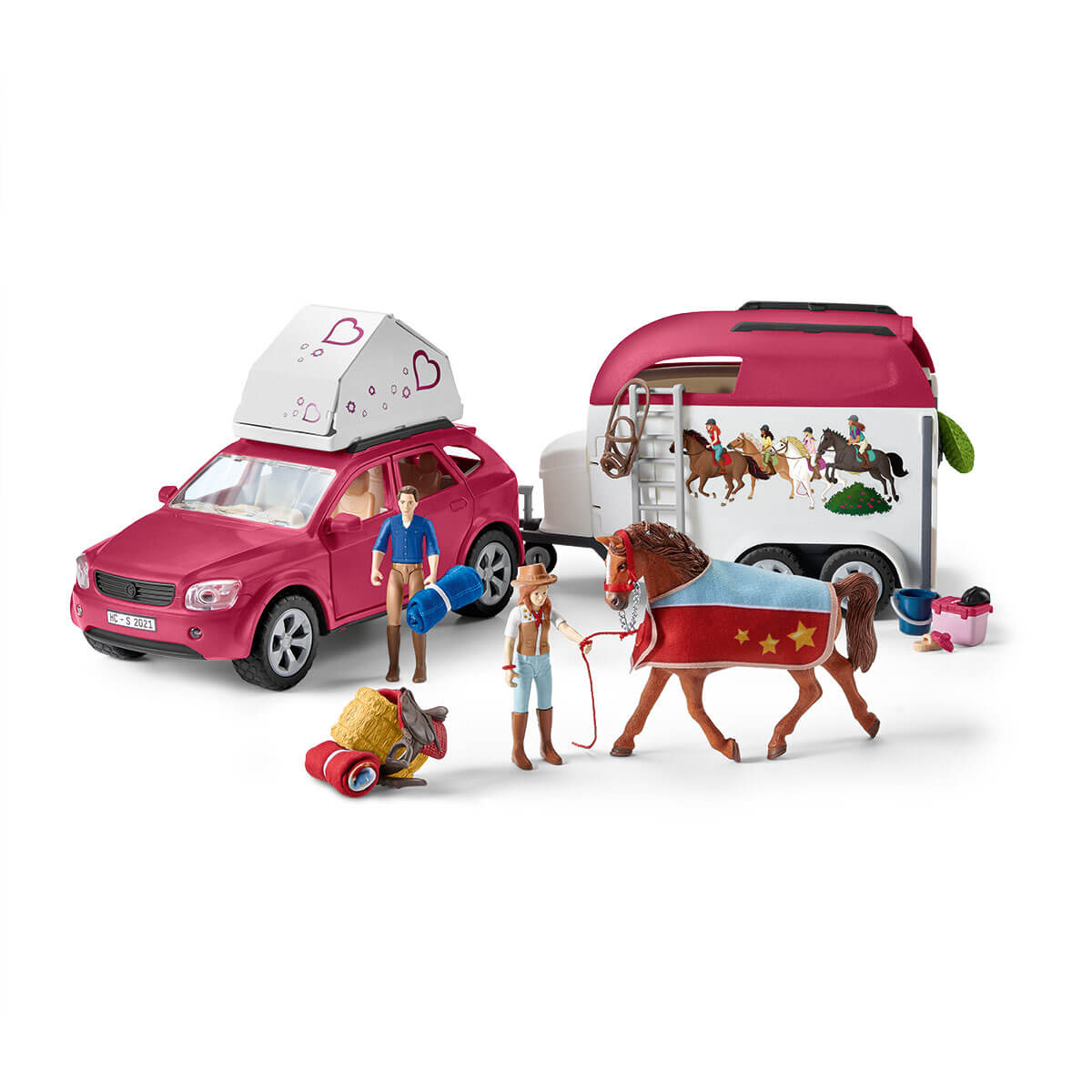 Aventura con coche y remolque para caballos