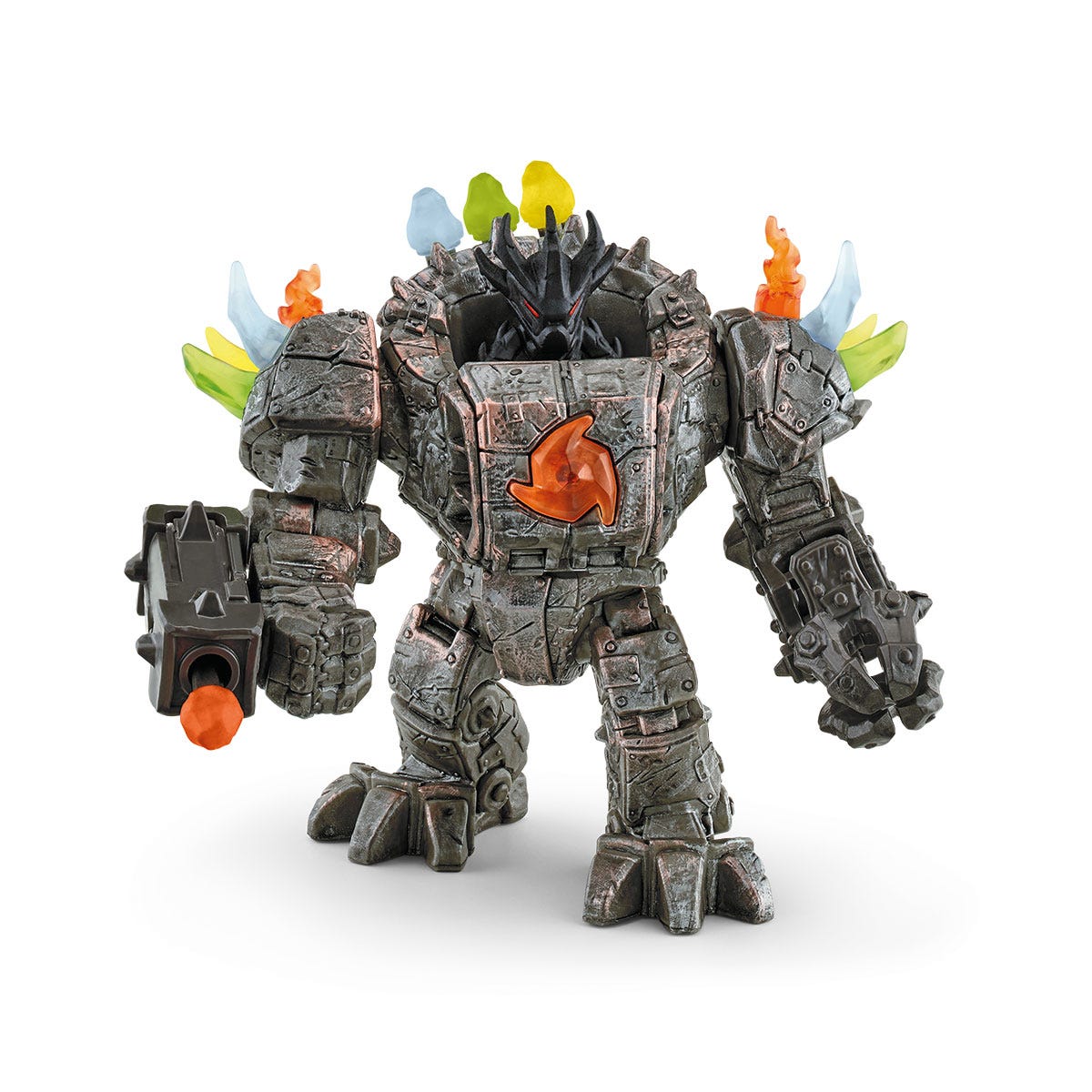 Gran robot con minicriatura