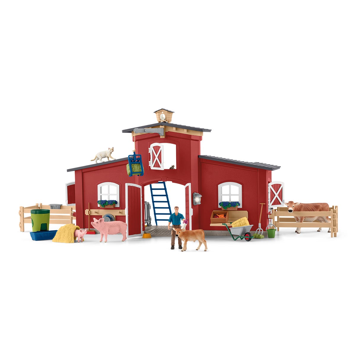 Casa Granja grande con animales y accesorios