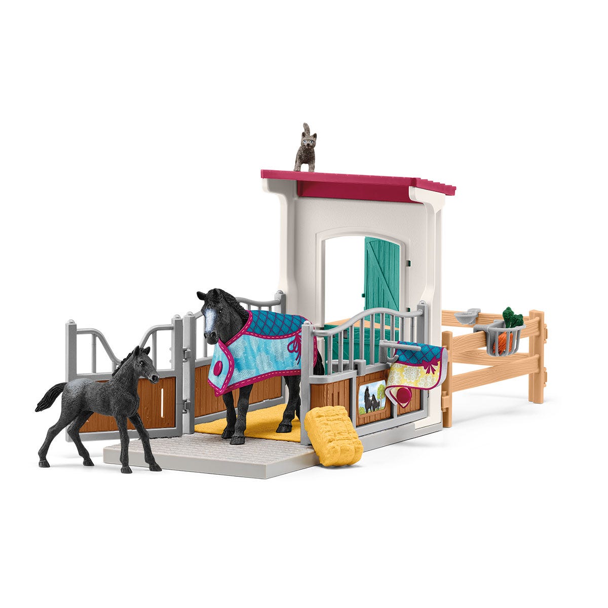 Box para caballos con yegua y potro