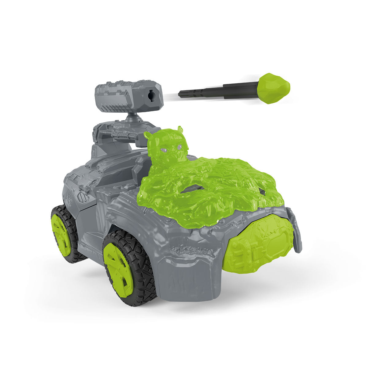 Crashmobil de piedra con minicriatura