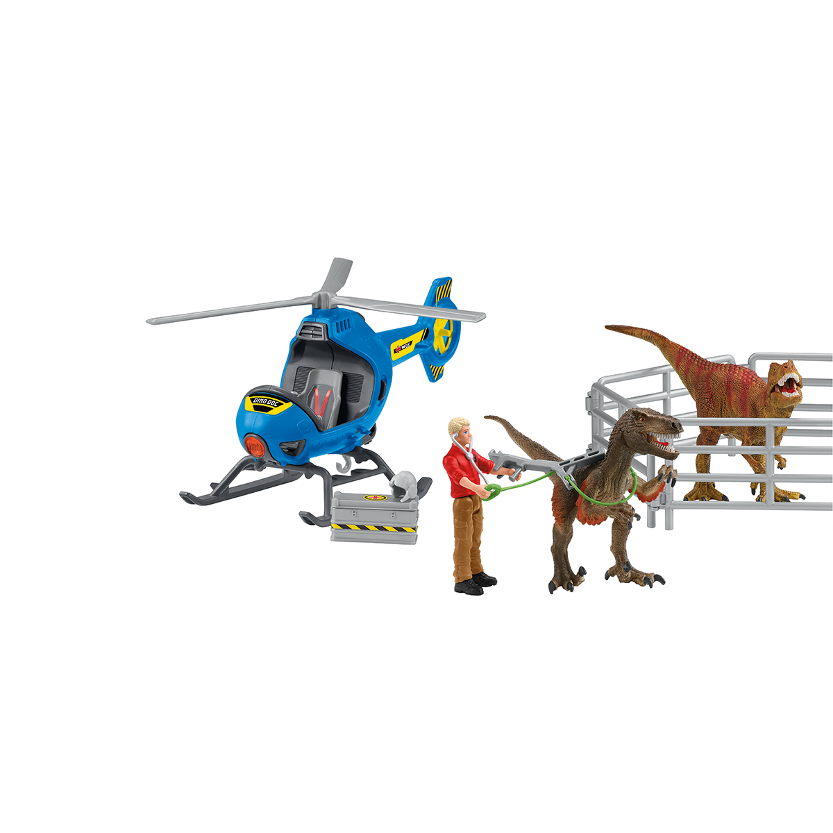 Rescate de dinosaurios en helicóptero