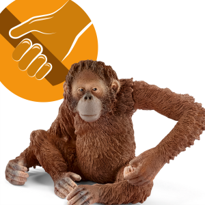 Schleich Sitting popular Orangutan #14315 RARE FIGURINE