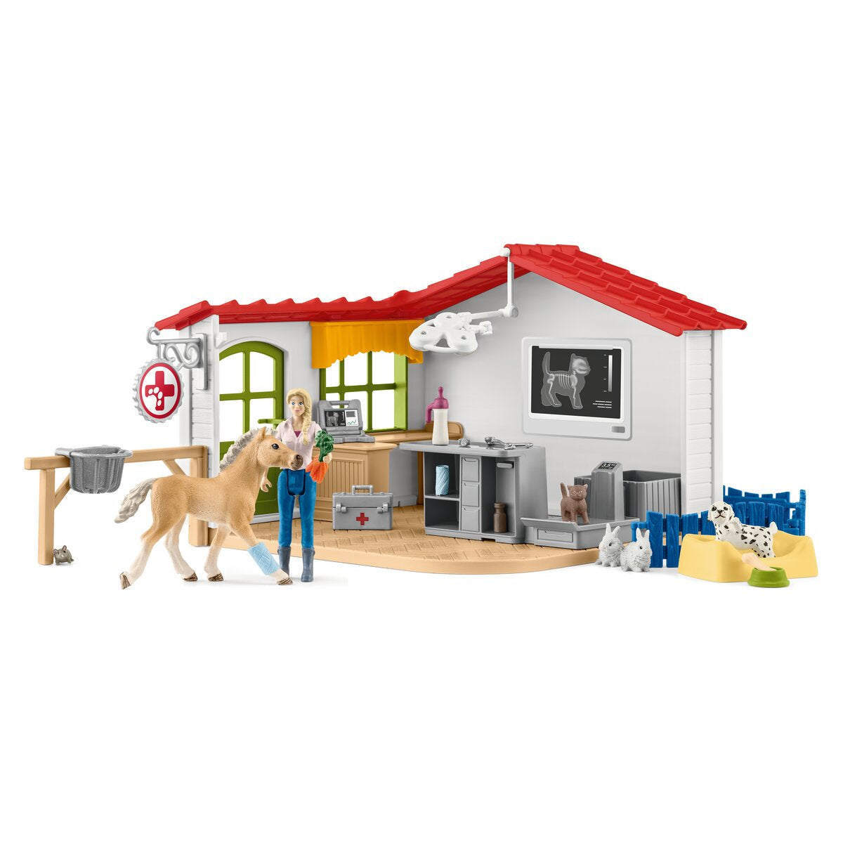 Consulta de veterinario con mascotas
