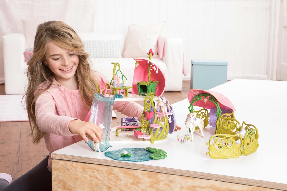 Set De Juego Schleich Bayala - Casa De Flores Con Unicornios Y Lago