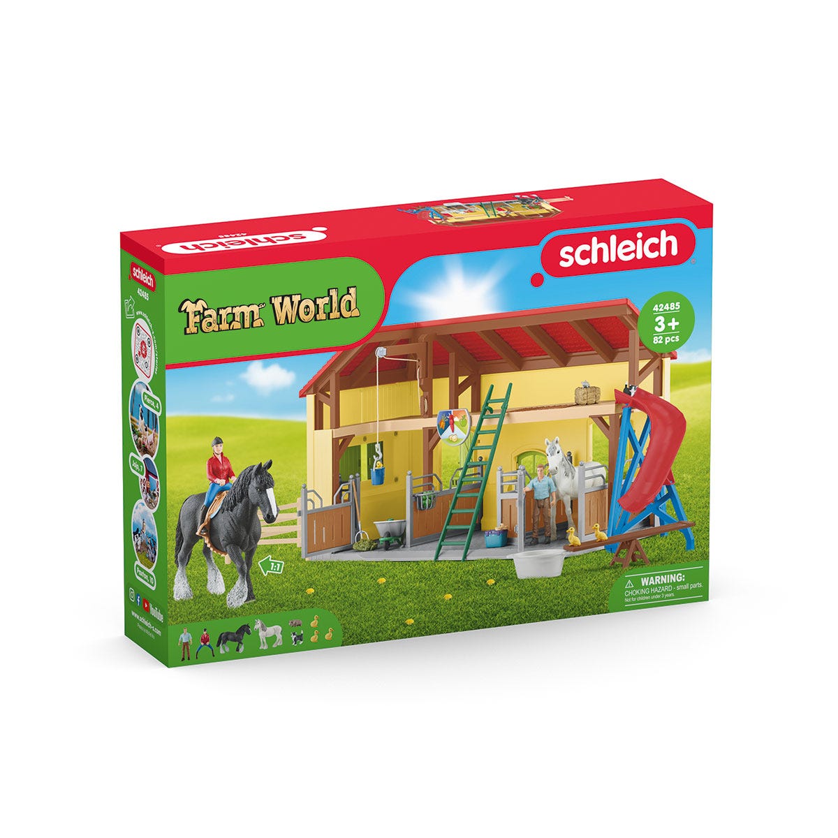 Caballo De Juguete Bruder Marrón - Figura Escala 1:16, Para Granjas Y Establos, Plástico Resistente
