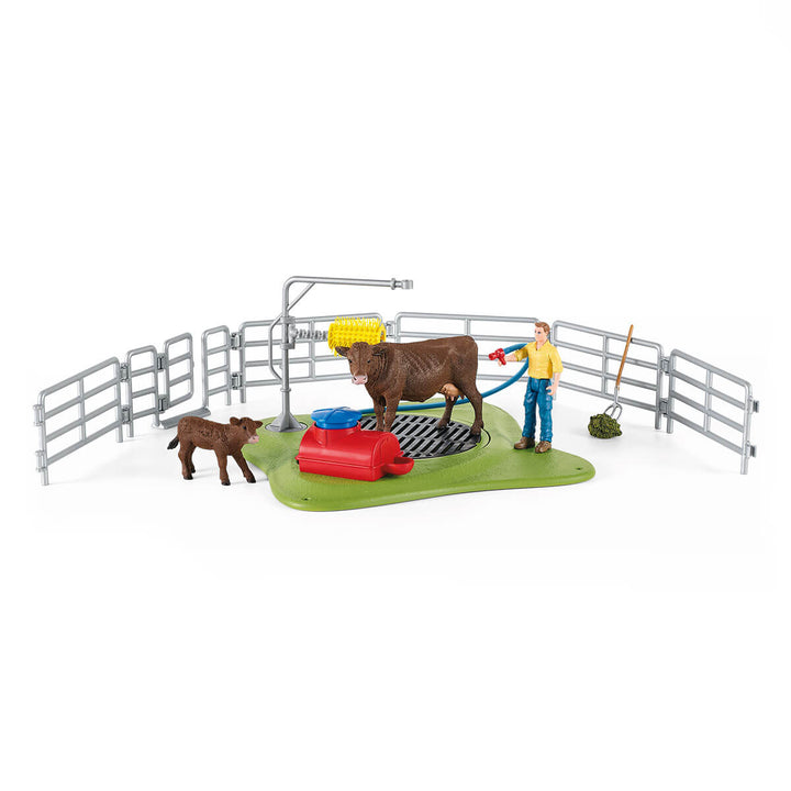 Estación de lavado para vacas