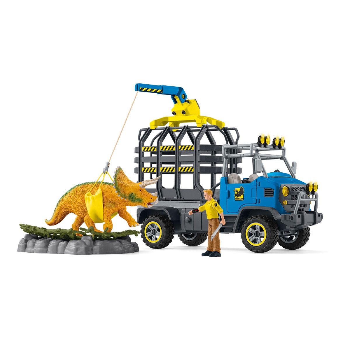 Camión de rescate de dinosaurios