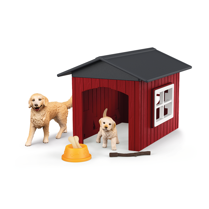 Caseta de perro con Golden Retrievers
